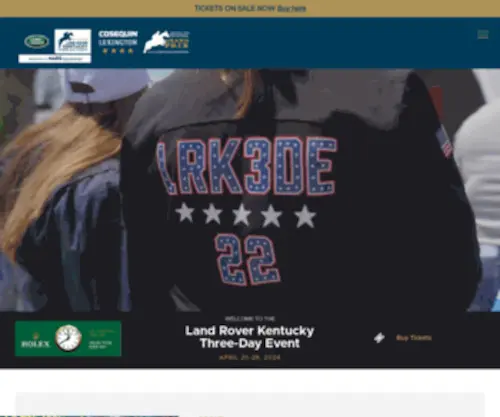 RK3DE.org(Rolex Kentucky Three Day Event) Screenshot