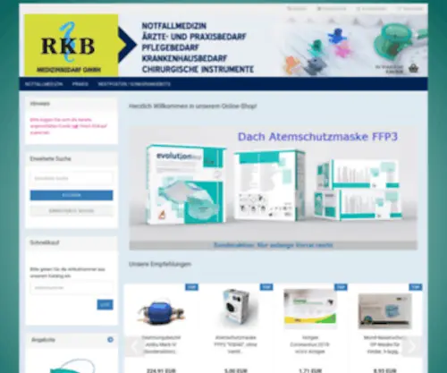 RKB-Medizintechnik.de(RKB Medizinbedarf Shop) Screenshot