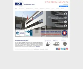 RKbbearings.com(RKB Europe SA Bearing Industries) Screenshot