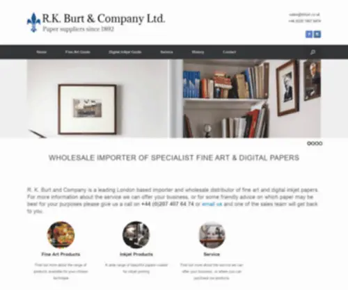 Rkburt.com(R. K. Burt and Company) Screenshot