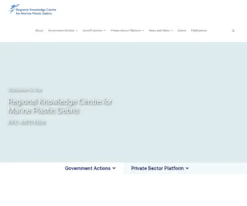 RKCMPD-Eria.org(Regional Knowledge Centre for Marine Plastic Debris (RKC) Screenshot