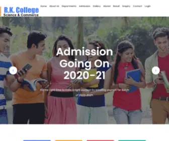 Rkcollegemumbai.in(R.K) Screenshot
