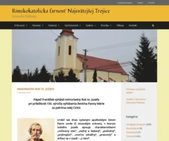 RKcsecovskapolianka.sk(Rímskokatolícka farnosť Najsvätejšej Trojice) Screenshot