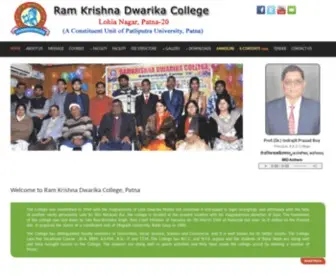 RKdcollegepatna.org(Ram Krishna Dwarika College) Screenshot