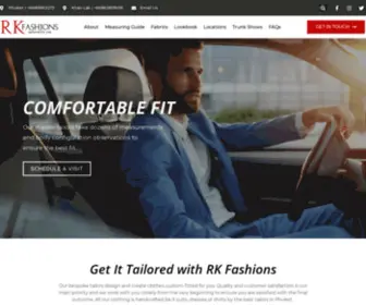 Rkfashions.com(Quality Bespoke Tailors in Phuket) Screenshot