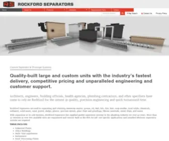 RKFdseparators.com(Rockford Separators are used in separating and retaining numerous wastes) Screenshot