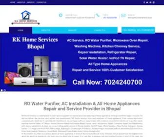 Rkhomeservices.in(Home Appliances Repair and Service Provider in Bhopal) Screenshot