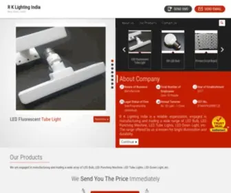Rklightingindia.com(R K Lighting India) Screenshot