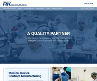 RKmcorp.com(RK Manufacturing) Screenshot