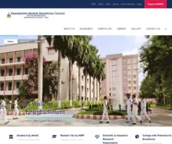 RKMRC.in(Ramakrishna Mission Residential College (Autonomous)) Screenshot