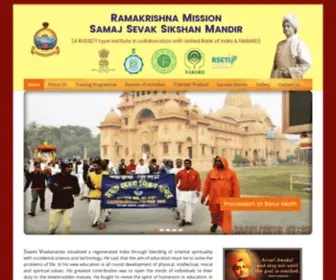 RKMSSSM.org(Ramakrishna Mission Samaj Sevak Shikshan Mandir) Screenshot