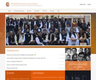 Rknecalumni.org(The Official Alumni Network of Shri Ramdeobaba College of Engineering and Management) Screenshot