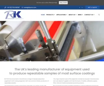 RKprint.com(RK Print Coat Instruments) Screenshot