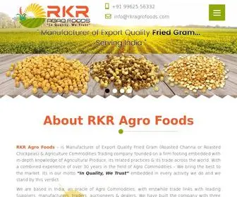 Rkragrofoods.com(Manufacturer or Fried Gram & Processor of Spices) Screenshot