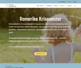 Rkrise.no(Romerike Krisesenter) Screenshot