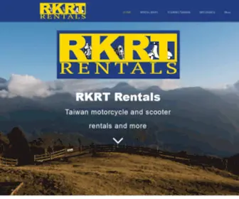 RKRtrentals.com(Motorcycle and scooter rentals in Taiwan) Screenshot