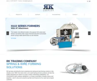 RKtradingusa.com(North American sales and service of Herdon wire Forming machinery By) Screenshot