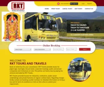 RKTtravels.com(RKT Tours And Travels) Screenshot