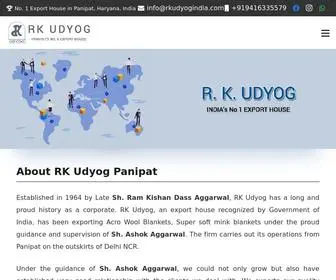 Rkudyogindia.com(RK Udyog Panipat) Screenshot