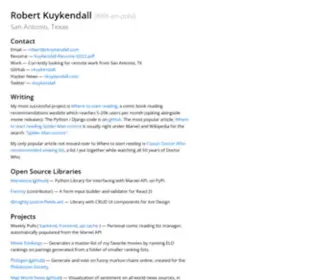 Rkuykendall.com(Robert Kuykendall) Screenshot