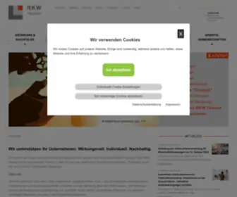 RKW-Hessen.de(Das RKW Hessen bietet qualifizierte Beratungsleistung für KMU zu angemessenen Preisen) Screenshot