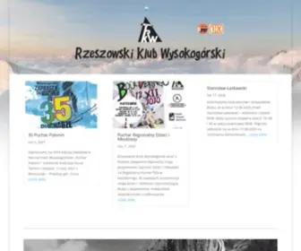 RKW.org.pl(Rzeszowski Klub Wysokogórski) Screenshot