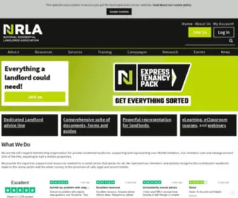 Rla.org.uk(The National Residential Landlords Association) Screenshot