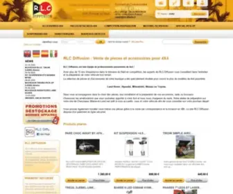 RLC-Diffusion.fr(Spécialiste pièces détachées & accessoires 4x4 BIVOUAC & OUTDOOR) Screenshot