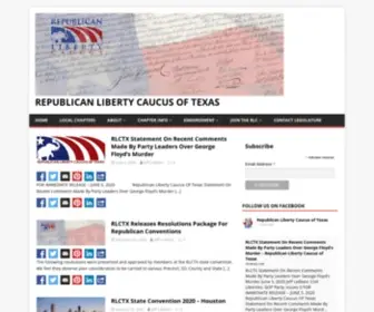 RLctexas.net(Republican Liberty Caucus of Texas) Screenshot