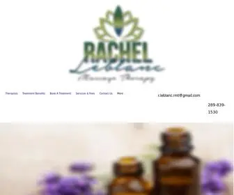 Rleblancmassagetherapy.com(Rachel Leblanc Massage Therapy) Screenshot