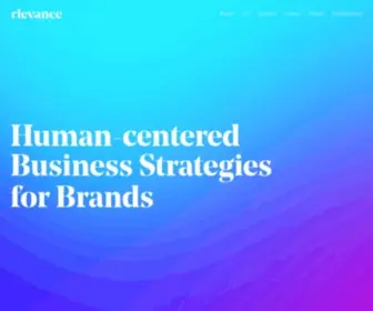 Rlevance.com(Customer centric business strategies for brand) Screenshot