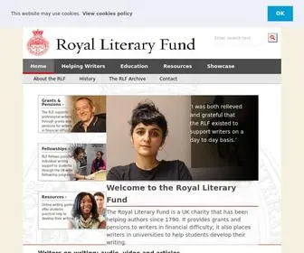 RLF.org.uk(The Royal Literary Fund) Screenshot