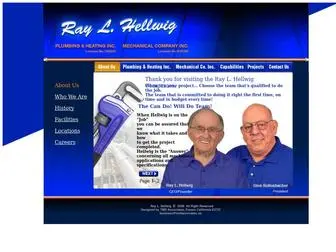 Rlhellwig.com(Plumbing & Heating Inc) Screenshot