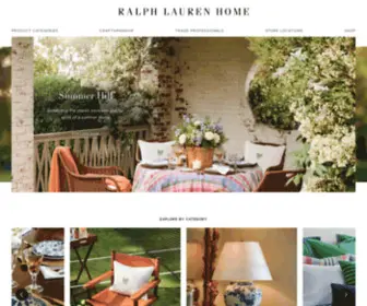 Rlhome.com(Ralph Lauren Home) Screenshot