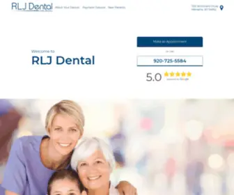 RLjdentalmenasha.com(RLJ Dental) Screenshot