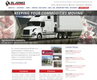 Rljones.com(Jones Customhouse Brokers) Screenshot