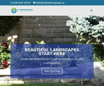 Rllandscaping.ca(RL Landscaping) Screenshot