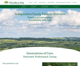 Rlockeandson.co.uk(Funeral Directors in Shipston) Screenshot