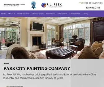 Rlpeekpainting.com(RL Peek Painting) Screenshot