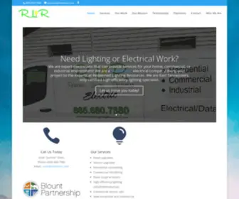 Rlrelectric.com(RLR Electric) Screenshot