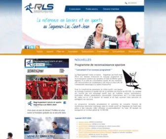 RLssaguenaylacstjean.com(Regroupement Loisir et sport du Saguenay) Screenshot