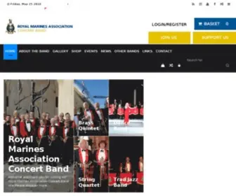 Rmacb.org.uk(The Royal Marines Association Concert Band) Screenshot