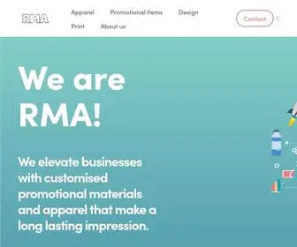 Rmaprintpromo.com.au(RMA) Screenshot