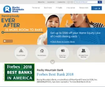 Rmbank.com(Rocky Mountain Bank) Screenshot
