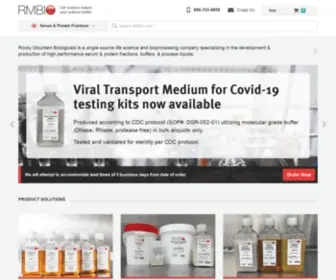 Rmbio.com(Fetal Bovine Serum) Screenshot