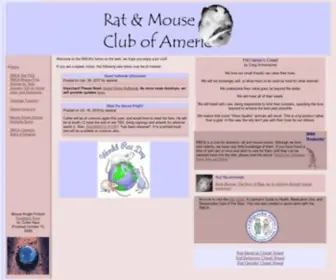 Rmca.org(The Rat and Mouse Club of America (RMCA)) Screenshot