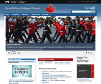 RMC.ca(Royal Military College of Canada) Screenshot