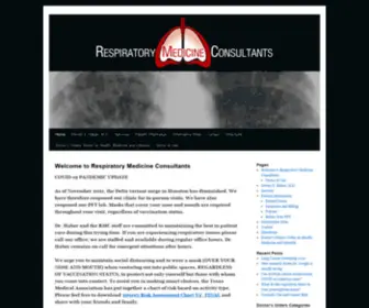 RMcmed.com(Respiratory Medicine Consultants) Screenshot