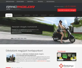 RMcmotorok.hu(Használt robogó) Screenshot