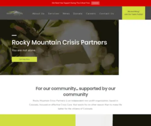 RMcrisispartners.org(Rocky Mountain Crisis Partners) Screenshot